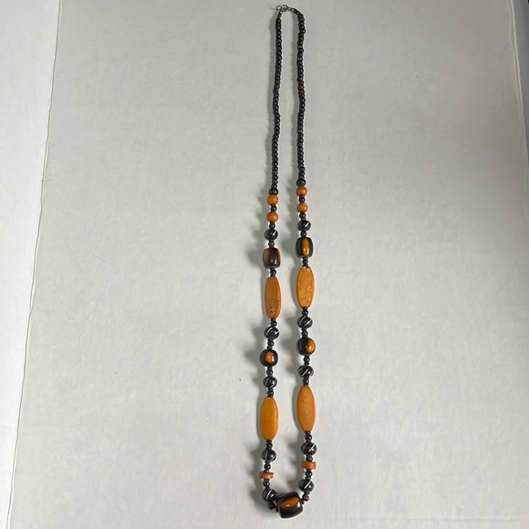 Wooden Big Beads Necklace - Picture 2 of 13